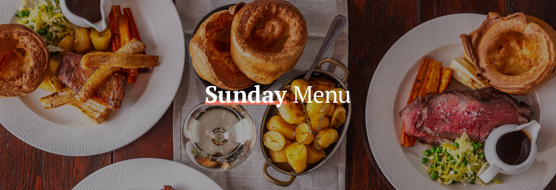 Sunday Menu at The Albany