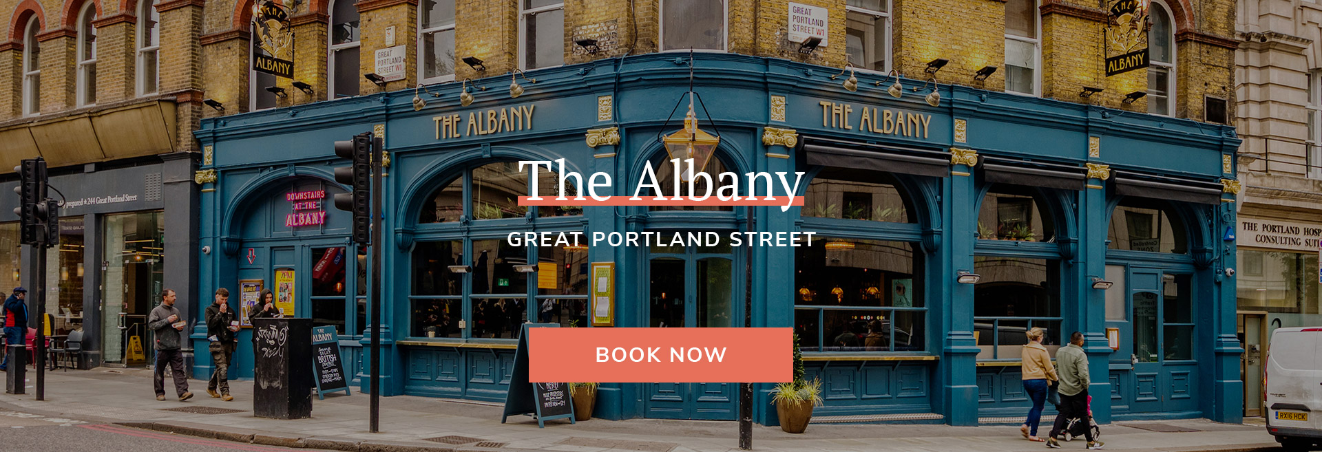 Enjoy a meal at your local pub at The Albany in London